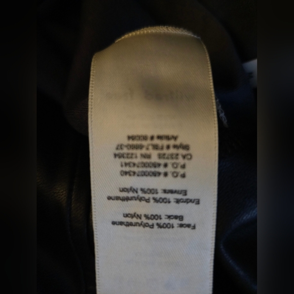 Aritzia Wilfred Free Daria Faux Vegan Leather Black High Waisted Leggings Sz M - Picture 10 of 11